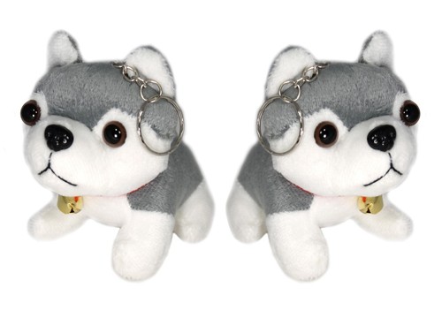 2pc jingle bell husky dog - jingle,